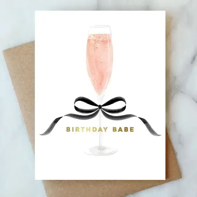 Abigail Jayne Design Bow Birthday Babe Card