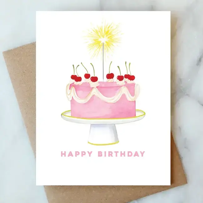 Abigail Jayne Design Sparkler Cake Card