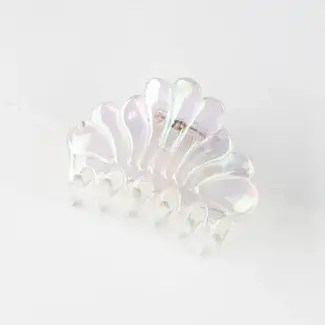 Tiepology Seashell Hair Clip - Aura Clear