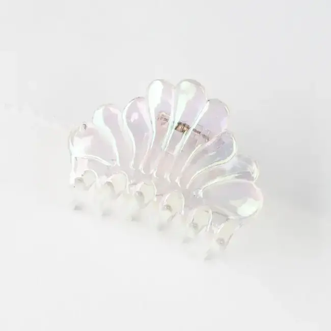 Tiepology Seashell Hair Clip - Aura Clear