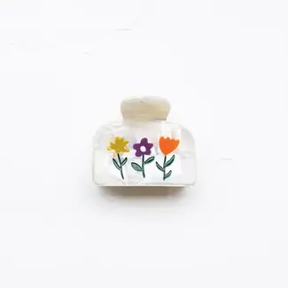 Tiepology Flowers in Bloom - Cream Floral
