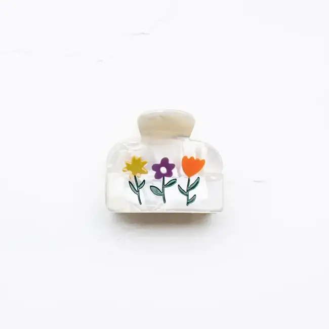 Tiepology Flowers in Bloom - Cream Floral