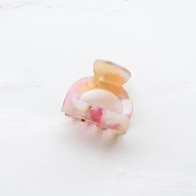 Tiepology Pouch Hair Clip - Pink Gold Mix