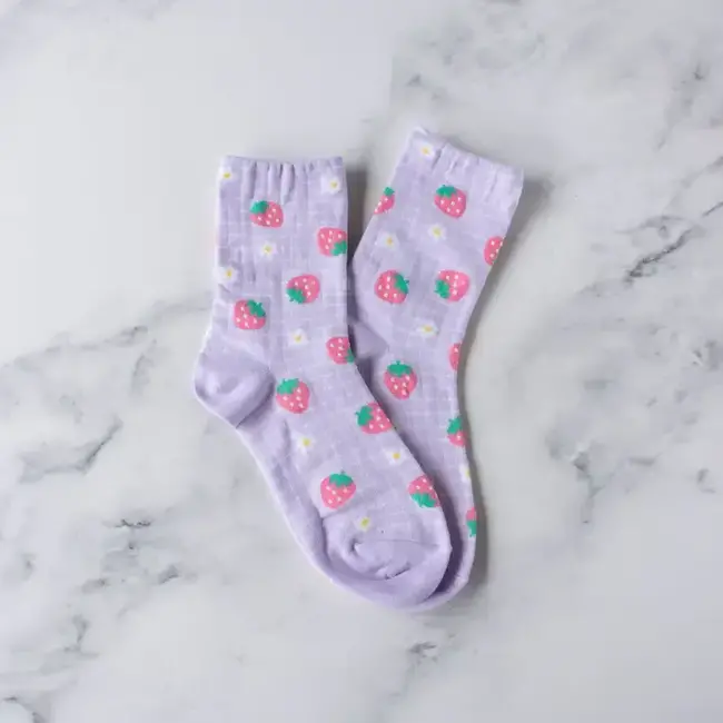 Tiepology Fruit Socks - Lilac