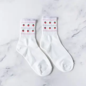 Tiepology Juicy Fruit Socks - Strawberry