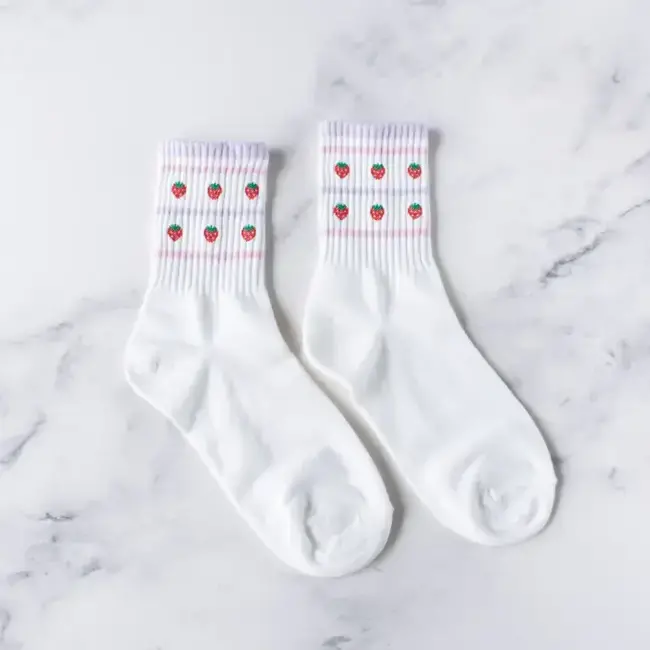 Tiepology Juicy Fruit Socks - Strawberry