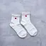 Tiepology Amelia Little Heart Socks - White