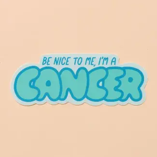 And Here We Are Cancer Sticker