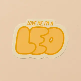 And Here We Are Leo Sticker
