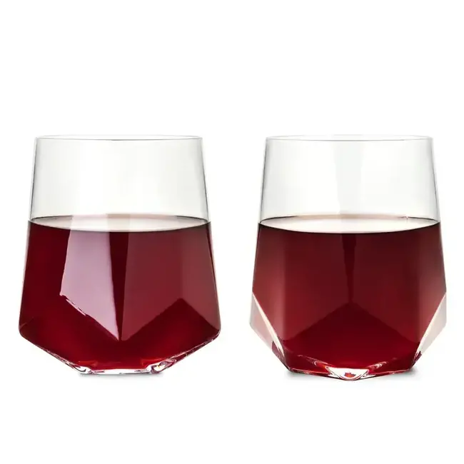 Viski Faceted Wine Tumblers (set of 2)