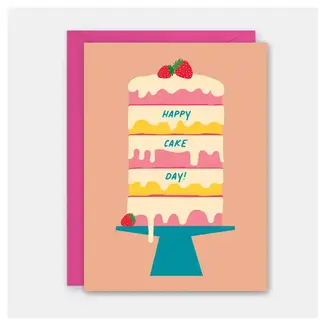 Rock Scissor Paper Happy Cake Day Card