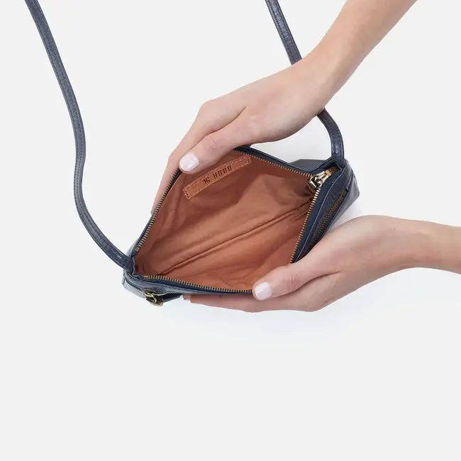 Hobo Cara Crossbody- Blue Stone