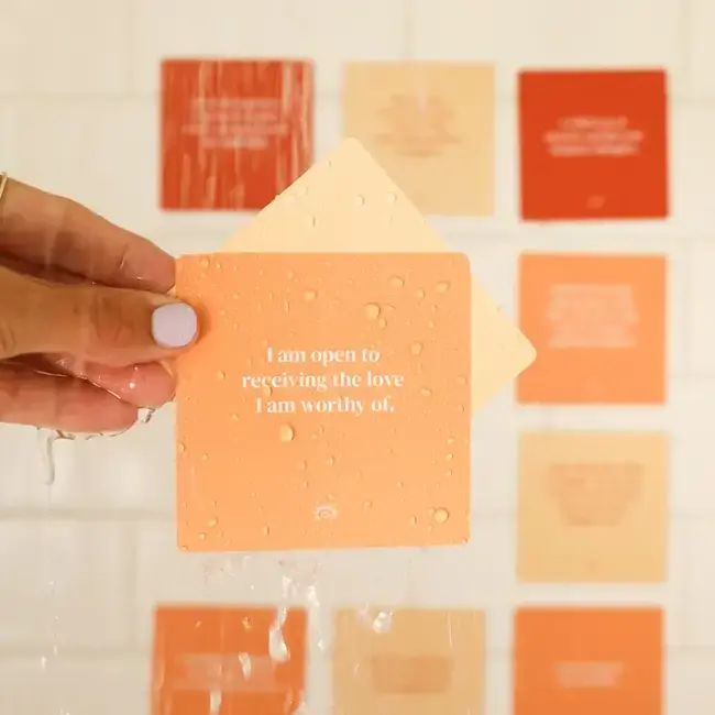 JaxKelly Shower Affirmation Cards - Positivity