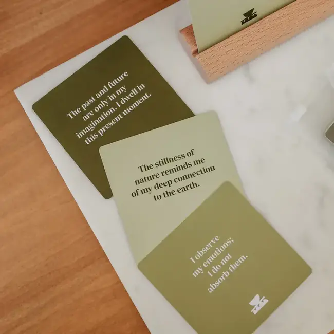 JaxKelly Shower Affirmation Cards - Grounding