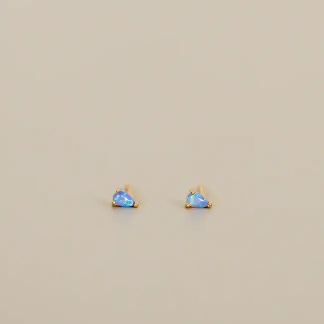 JaxKelly Teardrop Earrings- Fire Opal