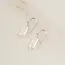 Tasi & Stowaway Pearl Rectangle Earrings - Silver