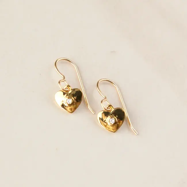 Tasi & Stowaway Heart with Center Crystal Studs