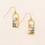 Scout Good Karma Miyuki Frame Earring - Mint/Peach/Gold