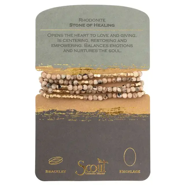 Scout Stone Wrap: Rhodonite