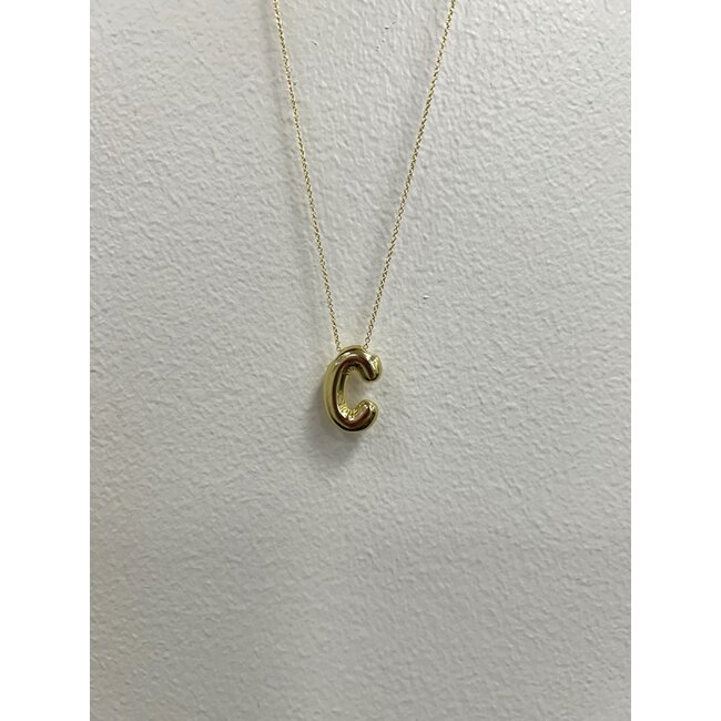 Tumbleweed Bubble Letter Necklace