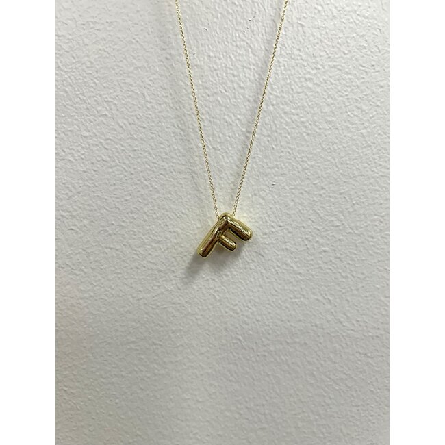 Tumbleweed Bubble Letter Necklace