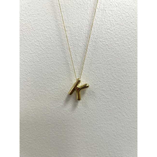 Tumbleweed Bubble Letter Necklace