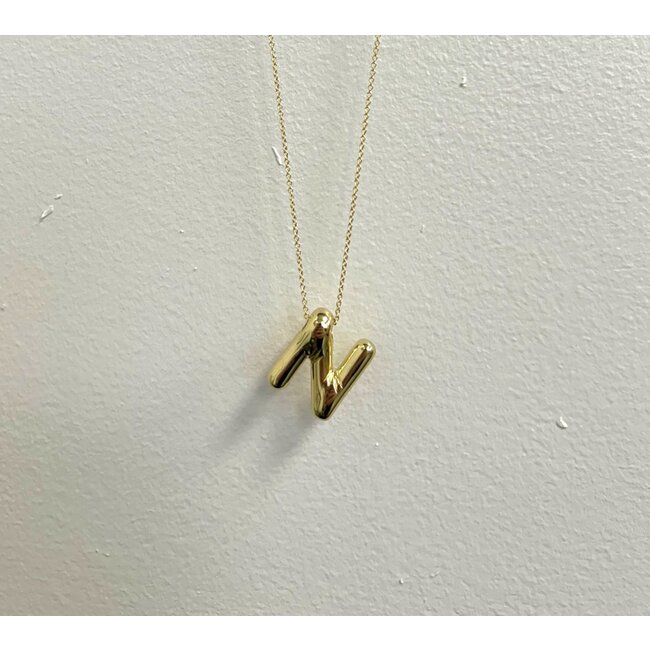 Tumbleweed Bubble Letter Necklace