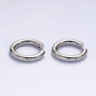 23mm Silver Dainty Hoops