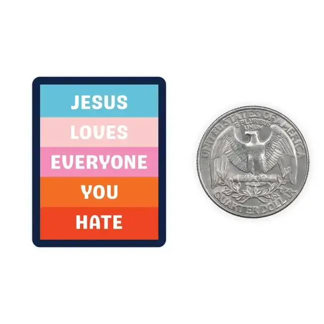 Nice Enough Stickers Mini Sticker Jesus Loves