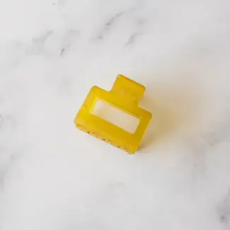 Tiepology Kylie Hair Clip - Ice Matte Mustard