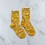 Tiepology Antique Rose Garden Socks - Mustard