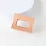 Tiepology Matte Rectangle Claw Clip - Blush