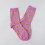 Tiepology Vivid Daisy Socks - Pink