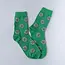 Tiepology Vivid Daisy Socks - Green