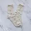 Tiepology Vintage Rose & Heart Socks - Cream