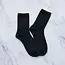 Tiepology Solid Wool Cashmere Blend Socks - Black