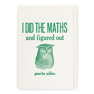 Archivist Gallery I Did The Maths - Card