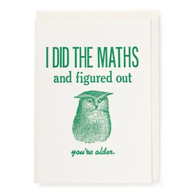Archivist Gallery I Did The Maths - Card