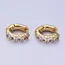 GF CZ 17mm Huggie Earrings