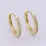 Micro Pave Gold Hoops