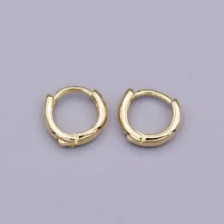 18mm Huggie Earring - Gold