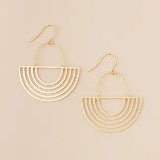 Scout Refined Earring- Solar Rays/Gold Vermeil