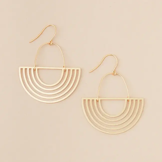Scout Refined Earring- Solar Rays/Gold Vermeil