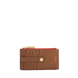 Hammitt 210 West-Mahogany Pebble-BG Red Zip