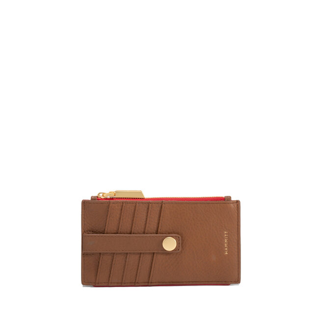 Hammitt 210 West-Mahogany Pebble-BG Red Zip