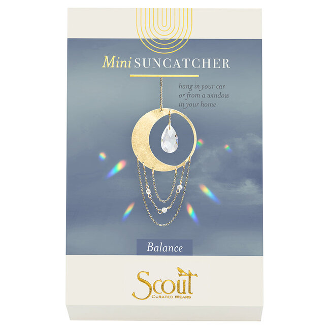 Scout Mini Suncatcher- Crescent Moon/Balance
