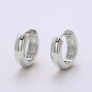 18mm Huggie Earring - Silver