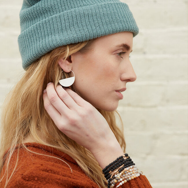 Scout Refined Earring- Lunar Hoop/SS