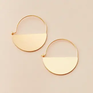 Scout Refined Earring- Lunar Hoop/Gold Vermeil