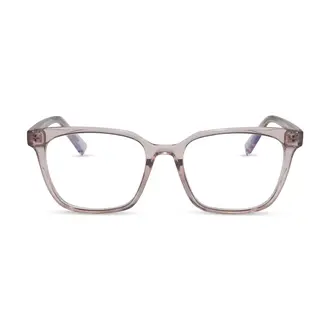 Diff Eyewear Alex light pink crystal + blue light reader 3.0